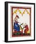 Konrad Von Wurzburg, Who Died in 1287, Dictates to a Scribe. Fol. 383R. Codex Manesse (Ca.1300)-null-Framed Giclee Print