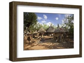 Konso Village, Rift Valley, Family Compound, Ethiopia, Africa-Martin Zwick-Framed Photographic Print