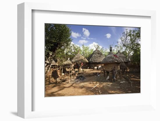 Konso Village, Rift Valley, Family Compound, Ethiopia, Africa-Martin Zwick-Framed Photographic Print