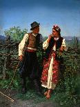 At the Wattle-Fence, 1863-Konstantin Alexandrovich Trutovsky-Giclee Print