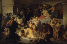 Christian Martyrs in the Colosseum, Early 1860S-Konstantin Dmitrievich Flavitski-Framed Giclee Print