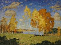 Trees in Wintry Silver, 1910-Konstantin Ivanovich Gorbatov-Giclee Print