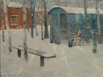 Winter, Sledge Driving-Konstantin Konstantinovich Pervukhin-Framed Stretched Canvas