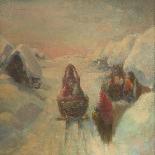 Winter, Sledge Driving-Konstantin Konstantinovich Pervukhin-Giclee Print