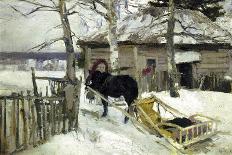 Terrace on a Sea Shore-Konstantin Korovin-Stretched Canvas