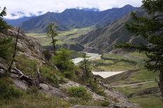 View To River Naryn-Gol Gorge At Chikhacheva Range, Mount Boguty Area, Altai Mountains-Konstantin Mikhailov-Framed Photographic Print