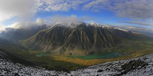 Altai Steppe Mountains At The Confluence Of Rivers Katun And Chuya, South Siberia, Russia-Konstantin Mikhailov-Mounted Photographic Print