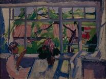 On the Terrace, 1929-Konstantin Nikolayevich Istomin-Framed Giclee Print