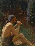 Caveman Playing the Flute-Konstantin Pavlovich Kuznetsov-Framed Giclee Print