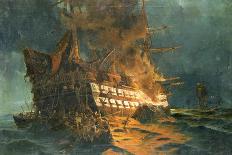 The Loss of the Ajax off Cape Janissary-Konstantinos Bolanachi-Giclee Print