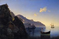A View of the Amalfi Bay, 1841-Konstantinovich Ivan Aivazovsky-Stretched Canvas
