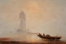 Fischerboot an der Küste in der Morgendämmerung. 1854-Konstantinovich Iwan Aiwassowskij-Giclee Print