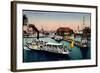 Konstanz Bodensee, Blick in Den Hafen, Dampfer-null-Framed Giclee Print