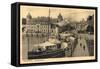 Konstanz Bodensee, Dampfer Im Hafen Liegend, Stadt-null-Framed Stretched Canvas