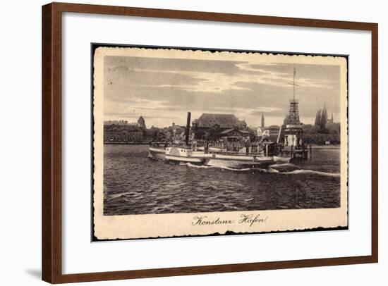 Konstanz Bodensee, Salondampfer Schweiz, Hafen-null-Framed Giclee Print