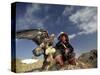 Kook Kook is from Altai Sum, Golden Eagle Festival, Mongolia-Amos Nachoum-Stretched Canvas