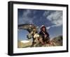 Kook Kook is from Altai Sum, Golden Eagle Festival, Mongolia-Amos Nachoum-Framed Photographic Print