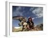 Kook Kook is from Altai Sum, Golden Eagle Festival, Mongolia-Amos Nachoum-Framed Photographic Print