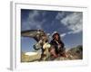 Kook Kook is from Altai Sum, Golden Eagle Festival, Mongolia-Amos Nachoum-Framed Photographic Print