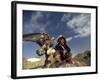 Kook Kook is from Altai Sum, Golden Eagle Festival, Mongolia-Amos Nachoum-Framed Photographic Print