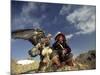 Kook Kook is from Altai Sum, Golden Eagle Festival, Mongolia-Amos Nachoum-Mounted Photographic Print