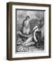 Kookaburra Eating Mouse 1898-Chris Hellier-Framed Giclee Print