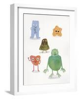 Kooky Friends - Joy-Archie Stone-Framed Giclee Print