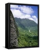 Koolau Mountains on Windward Oahu-James Randklev-Framed Stretched Canvas