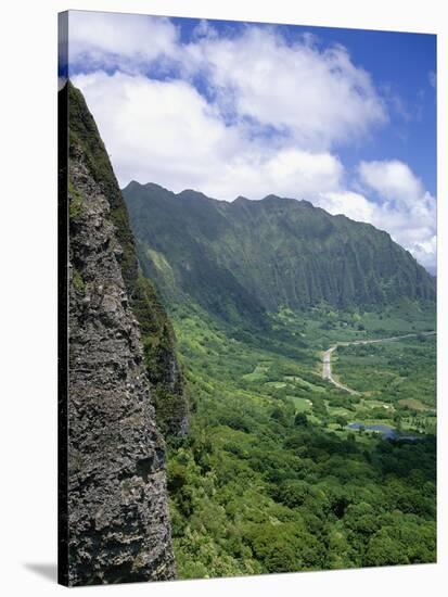 Koolau Mountains on Windward Oahu-James Randklev-Stretched Canvas