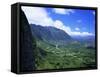 Koolau Range Landscape-James Randklev-Framed Stretched Canvas