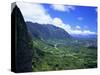 Koolau Range Landscape-James Randklev-Stretched Canvas