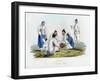 Koorai, a Fisherman's Family, 1848-J Bull-Framed Giclee Print