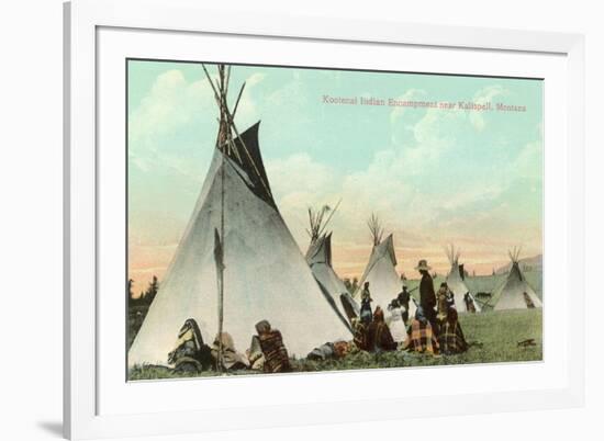 Kootenai Encampment near Kalispell, Montana-null-Framed Art Print