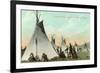 Kootenai Encampment near Kalispell, Montana-null-Framed Art Print
