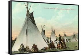 Kootenai Encampment near Kalispell, Montana-null-Framed Stretched Canvas