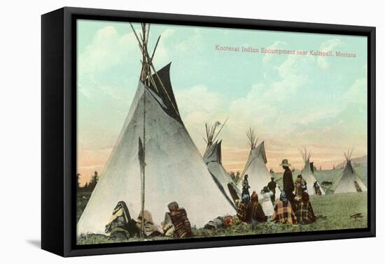 Kootenai Encampment near Kalispell, Montana-null-Framed Stretched Canvas