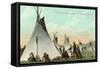 Kootenai Encampment near Kalispell, Montana-null-Framed Stretched Canvas