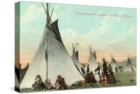 Kootenai Encampment near Kalispell, Montana-null-Stretched Canvas