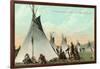 Kootenai Encampment near Kalispell, Montana-null-Framed Art Print