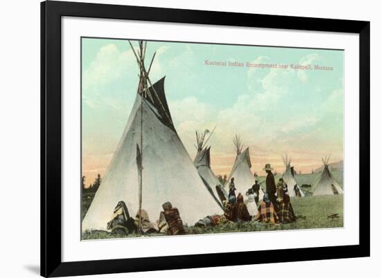 Kootenai Encampment near Kalispell, Montana-null-Framed Premium Giclee Print