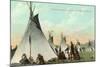 Kootenai Encampment near Kalispell, Montana-null-Mounted Art Print