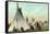 Kootenai Encampment near Kalispell, Montana-null-Framed Stretched Canvas