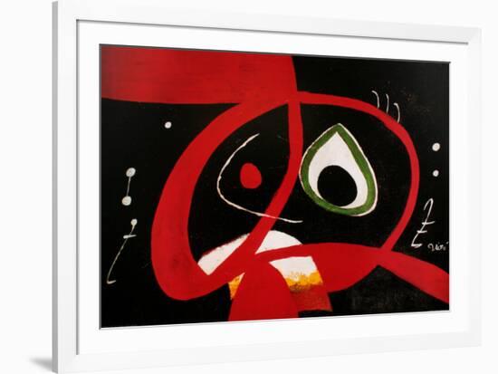 Kopf-Joan Miro-Framed Art Print