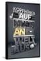 Kopfh�rer Auf, Musik an, Welt aus-null-Framed Poster