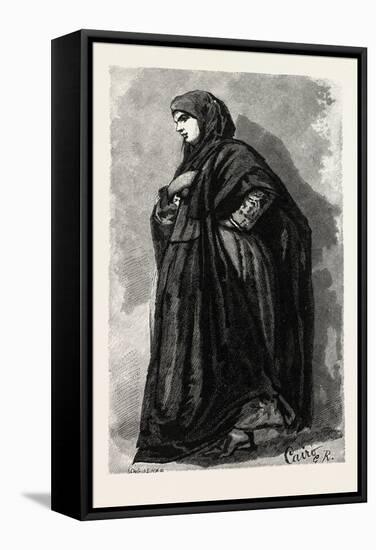 Koptic Woman Going to Church. Egypt, 1879-null-Framed Stretched Canvas