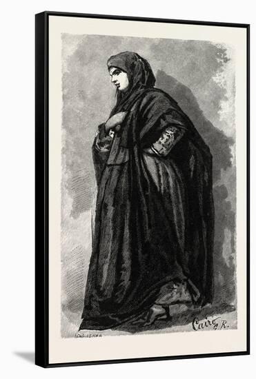 Koptic Woman Going to Church. Egypt, 1879-null-Framed Stretched Canvas