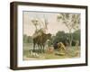 Korah Hottentots Preparing to Remove, Plate 20 from 'African Scenery and Animals'-Samuel Daniell-Framed Giclee Print