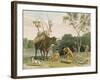 Korah Hottentots Preparing to Remove, Plate 20 from 'African Scenery and Animals'-Samuel Daniell-Framed Giclee Print