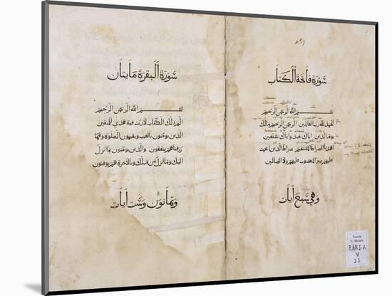 Koran Printed in Arabic, 1537-P. & A. Baganini-Mounted Giclee Print