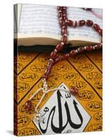 Koran, Rosary and Allah Calligraphy, Paris, France, Europe-Godong-Stretched Canvas